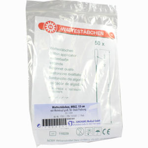 Wattestäbchen Holz 15cm Großer Wattekopf 50 Stück - ab 1,00 €