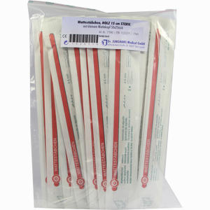 Wattestäbchen Steril Holz 15cm Kleiner Kopf 50 x 2 Stück - ab 4,98 €