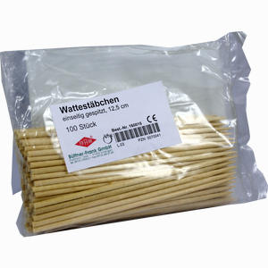 Watteträger 12. 5cm Eins. Spitz 100 Stück - ab 0,00 &euro;