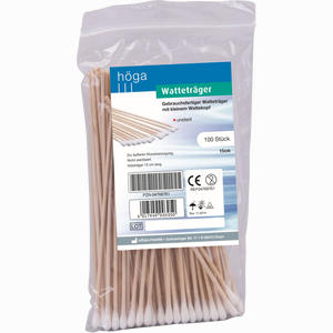 Watteträger 15cm mit Kleinem Wattekopf 100 Stück - ab 2,13 &euro;