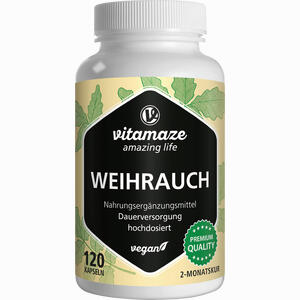 Weihrauch 900mg Hochdosiert Vegan Kapseln 120 Stück - ab 17,03 €