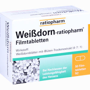 Weißdorn- Ratiopharm Filmtabletten  50 Stück