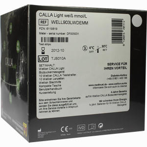 Wellion Calla Light Blutzuckermessgerät Set Mmol/L Weiß 1 Stück - ab 39,38 €