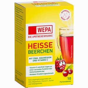 Wepa Heisse Beerchen+ Vit. C+ Zink+ Magnesium Pulver 10 x 10 g - ab 2,54 &euro;