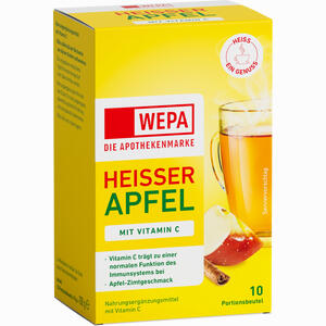 Wepa Heisser Apfel+ Vitamin C Pulver 10 x 10 g - ab 1,35 &euro;