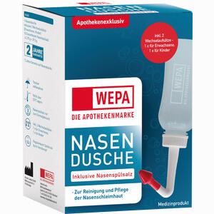 Wepa Nasenspülkanne mit 10x2. 95g Nasenspülsalz 1 Packung - ab 8,94 €