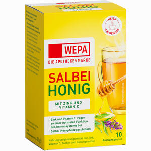Wepa Salbei+ Honig+ Vit. C+ Zink Pulver 10 x 10 g - ab 2,73 &euro;