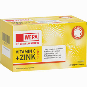 Wepa Vitamin C + Zink Kapseln 60 Stück - ab 4,09 €