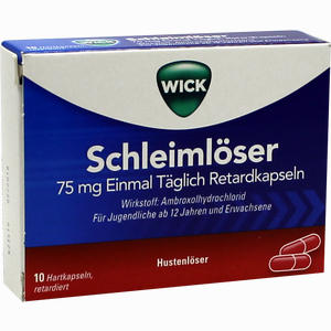 Wick Schleimlöser 75mg Einmal Täglich Retardkapseln  10 Stück - ab 0,00 &euro;