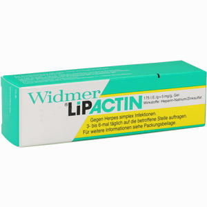 Widmer Lipactin Gel 3 g - ab 5,13 €
