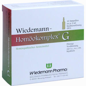 Wiedemann Homöokomplex G 10 x 2 ml - ab 0,00 €