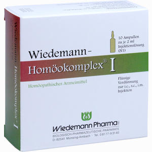 Wiedemann Homöokomplex I 10 x 2 ml - ab 0,00 &euro;