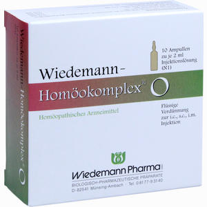 Wiedemann Homöokomplex O 10 x 2 ml - ab 0,00 &euro;