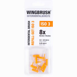 Wingbrush Refill Set Iso 3 (medium/large) Zahnbürste 8 Stück - ab 3,43 €