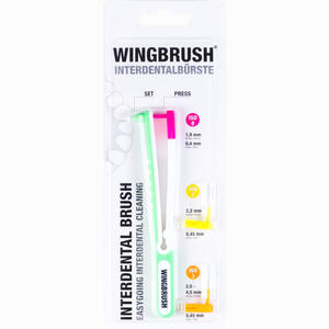 Wingbrush Starter Set mit 3 Bürsten Zahnbürste 1 Stück - ab 4,28 €