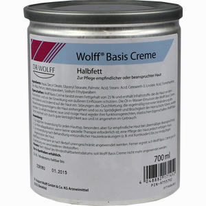 Wolff Basis Creme Halbfett  700 ml - ab 64,15 €