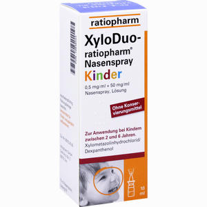 Xyloduo- Ratio Nasenspray für Kinder 0.5mg/ml+50mg/ml O.k.  10 ml - ab 0,00 &euro;