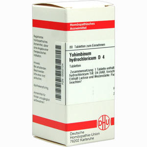 Yohimbinum Hydroch D4 Tabletten 80 Stück - ab 8,84 €