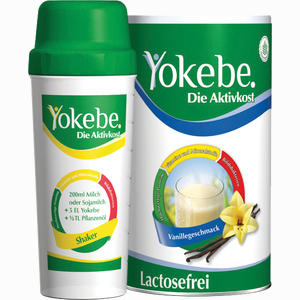 Yokebe Lactosefrei Vanille Starterpaket mit Shaker Pulver 500 g
