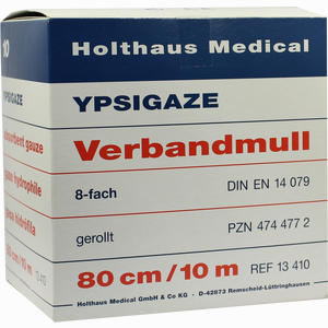 Ypsigaze Verbandmull 8- Fach Gerollt 10m 1 Stück - ab 7,00 €