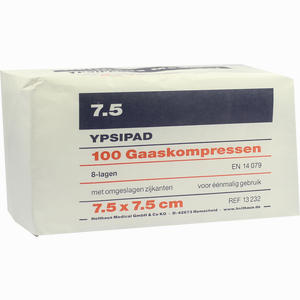 Ypsipad Mullkompressen Unsteril 8- Fach Gefaltet 7.5 X 7.5cm  100 Stück - ab 3,15 €
