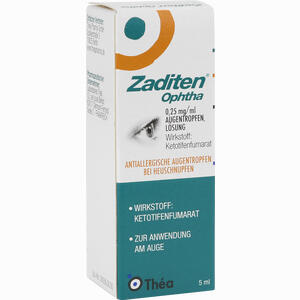 Zaditen Ophtha Augentropfen  1 x 5 ml - ab 7,02 €