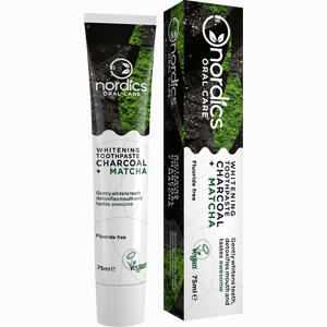Zahnpasta Whitening Aktivkohle Matcha Nordics Zahncreme 75 ml - ab 0,00 €