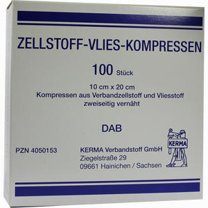 Zellstoff Vlies Kom10x20un  100 Stück - ab 9,36 €