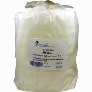 Zellstofftupfer Fes- Zell 4x5cm Hgbl  2 x 500 Stück - ab 7,45 €