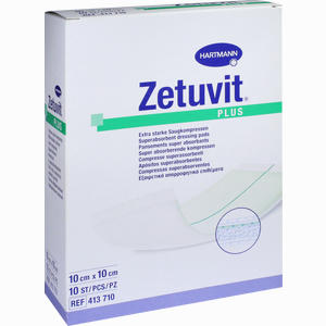 Zetuvit Plus Extrastarke Saugkomp.ster.10x10 Cm Kompressen 10 Stück - ab 46,43 €
