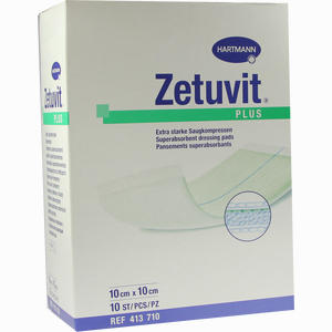 Zetuvit Plus Extrastarke Saugkompresse Steril10x10cm Kompressen 10 Stück - ab 19,90 €