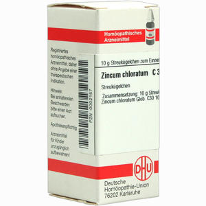 Zincum Chloratum C30 Globuli 10 g - ab 8,35 €