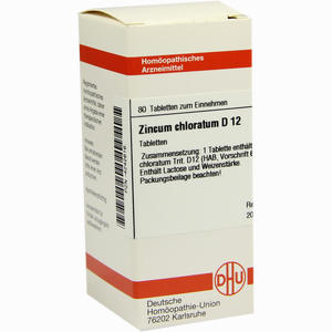Zincum Chloratum D12 Tabletten 80 Stück - ab 11,40 €