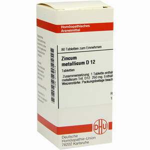 Zincum Metallicum D12 Tabletten 80 Stück - ab 8,01 €