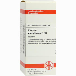 Zincum Metallicum D30 Tabletten 80 Stück - ab 8,34 €