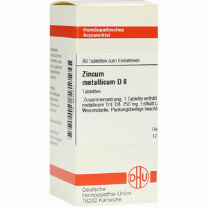 Zincum Metallicum D8 Tabletten 80 Stück - ab 8,52 €