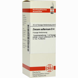 Zincum Sulfuricum D4 Dilution 20 ml - ab 0,00 &euro;