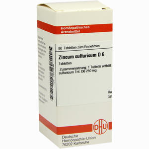 Zincum Sulfuricum D6 Tabletten 80 Stück - ab 0,00 €