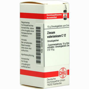 Zincum Valerianicum C12 Globuli 10 g - ab 8,59 €