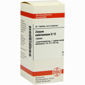 Zincum Valerianicum D12 Tabletten 80 Stück - ab 8,87 €