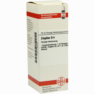 Zingiber D4 Dilution 20 ml - ab 11,08 €