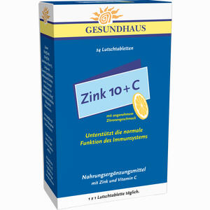 Zink 10+c Lutschtabletten  24 Stück - ab 0,00 €