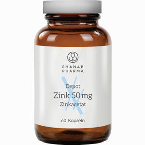 Zink 50mg Zinkacetat Depot Shanab Kapseln 60 Stück - ab 26,32 €