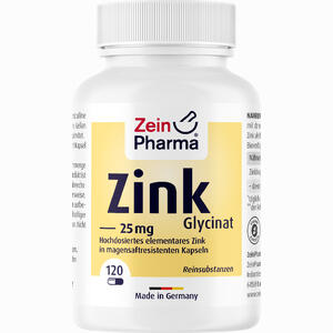 Zink- Chelat 25 Mg in Magensaftresistent.veg.kap. Kapseln 120 Stück - ab 8,40 €