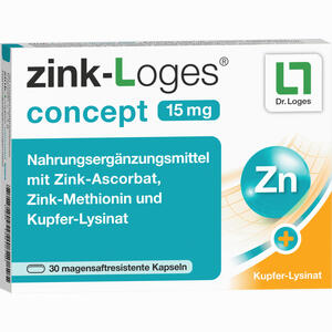 Zink- Loges Concept 15 Mg Kapseln 30 Stück