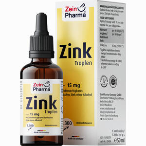 Zink Tropfen 15mg Ionisiert 50 ml - ab 10,08 €
