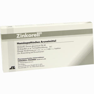 Zinkorell Ampullen 10 x 1 ml - ab 0,00 &euro;
