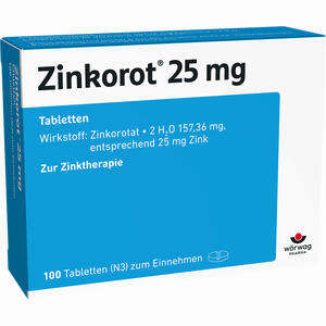 Zinkorot 25 Mg Tabletten 100 Stück - ab 18,93 €