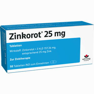 Zinkorot 25 Tabletten  50 Stück - ab 0,00 &euro;