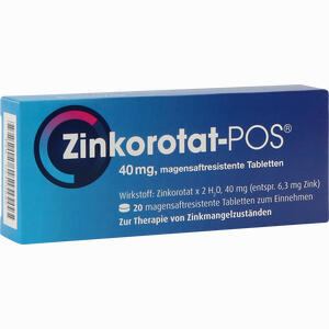 Zinkorotat Pos Tabletten 20 Stück - ab 3,45 €